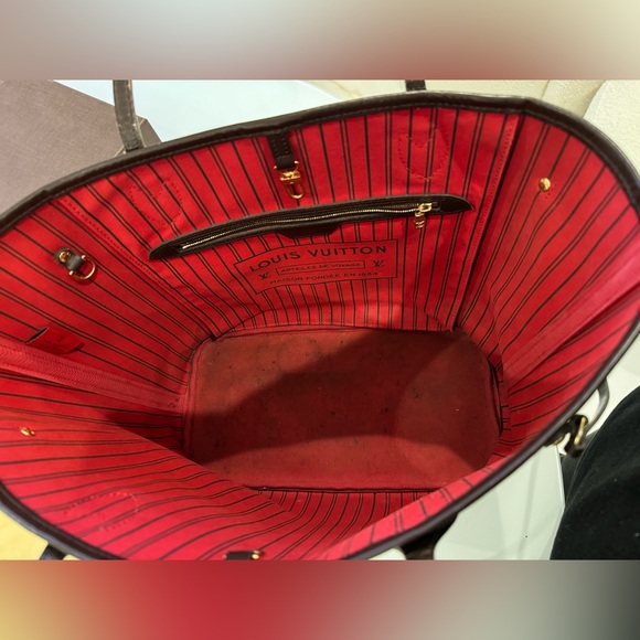 Louis Vuitton Neverfull MM tote in Damier Ebene canvas - Picture 6 of 12